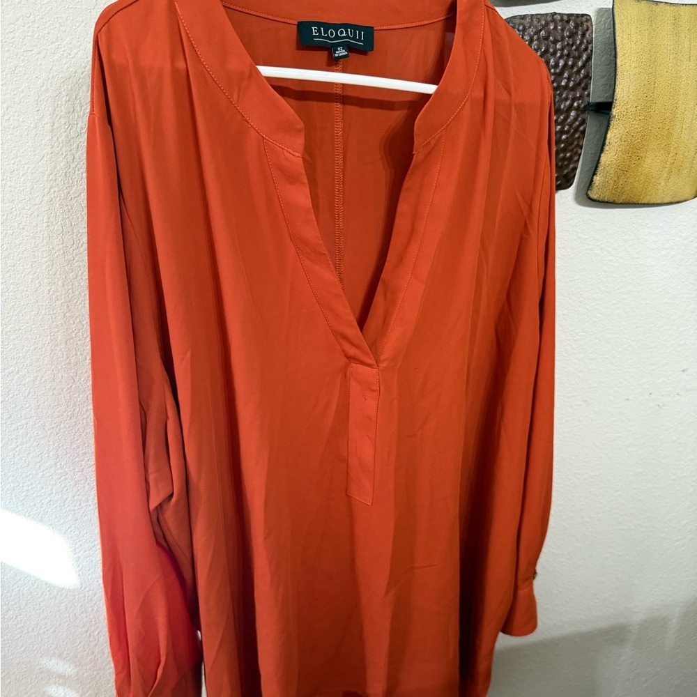 Women's Orange Blouse